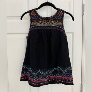 Anthropologie Mesa Embroidered Top